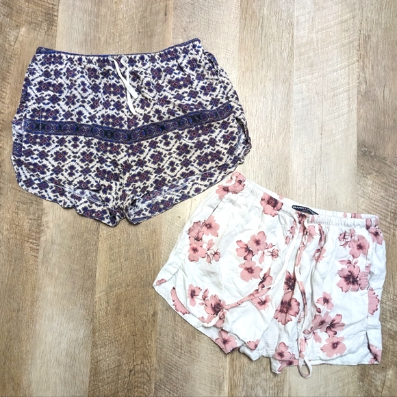 Brandy Melville Other - Brandy Melville Bundle of 2 Pajama Shorts Elastic Stretch Waist